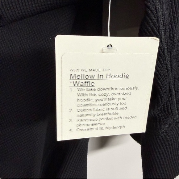 NWT lululemon athletica mellow in hoodie Black Hoodie - Picture 7 of 15